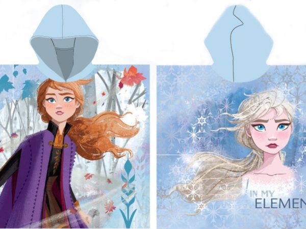 Πόντσο πετσέτας θαλάσσης Disney Frozen Element 55x110 εκ. (Γρήγορο στέγνωμα)