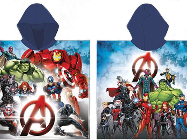 Πόντσο πετσέτας θαλάσσης Avengers Heroes 55x110 εκ. (Γρήγορο στέγνωμα)
