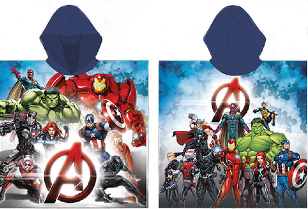 EXK336223 Πόντσο πετσέτας θαλάσσης Avengers Heroes 55x110 εκ. (Γρήγορο στέγνωμα) - Image 1
