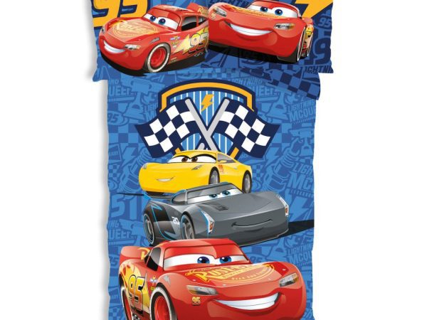 Παιδικό σετ κρεβατιού Disney Cars Track Stars 100×135 cm, 40×60 cm