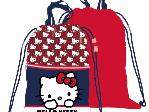 Αθλητική τσάντα Hello Kitty Red Bow Deluxe, τσάντα γυμναστικής 45 cm