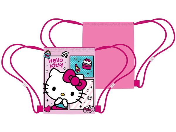Γοητευτική αθλητική τσάντα Hello Kitty, τσάντα γυμναστικής 40 cm