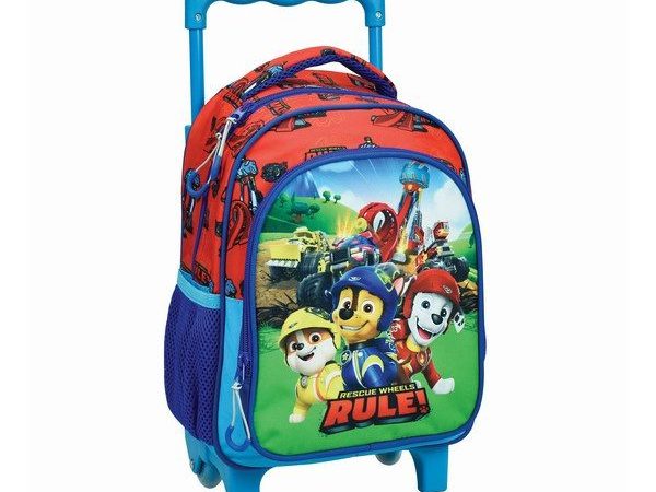 Paw Patrol Rescue Rule κυλιόμενο σακίδιο νηπιαγωγείου, τσάντα 30 cm