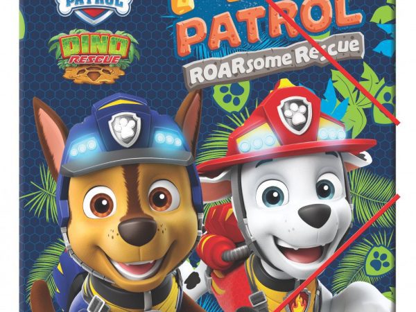 Ελαστικός φάκελος Paw Patrol Dino Rescue A/4 με λάστιχο Dino Rescue