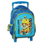 Paw Patrol Rubble & Crew rolling backpack νηπιαγωγείου, τσάντα 30 cm