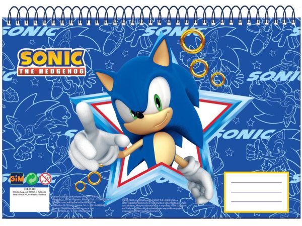 Sonic the Hedgehog Rush A/4 σπιράλ σκιτσογραφίας, 30 φύλλα