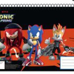 Sonic the Hedgehog Get Me Μπλοκ σχεδίασης σπιράλ A/4, 30 φύλλα