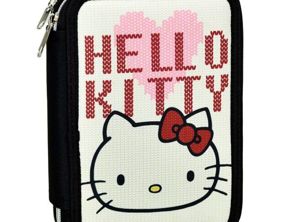 Κασετίνα Hello Kitty Heart γεμιστή 2 στρώσεων