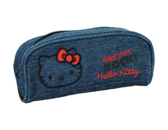 Κασετίνα Hello Kitty Denim 24 εκ.