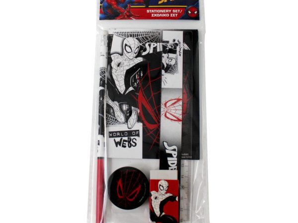 Σετ χαρτικών Spiderman World of Webs 5 τεμάχια