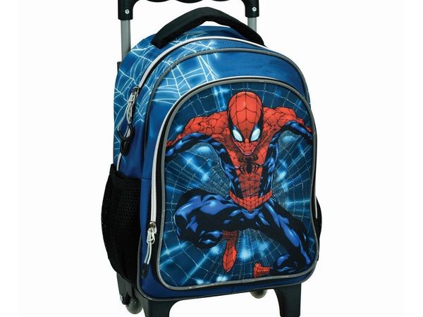 Spiderman Neon Web κυλιόμενο σακίδιο προσχολικής ηλικίας, τσάντα 30 cm