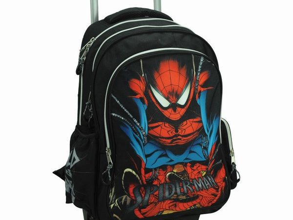 Σχολική τσάντα Spiderman Shadow κυλιόμενη, τσάντα 46 cm