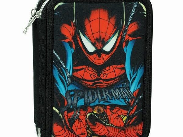Μολυβοθήκη Spiderman Shadow 2 επιπέδων γεμάτη