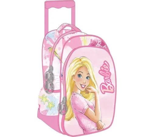 Barbie Τσάντα Νηπιαγωγείου με Ρόδες