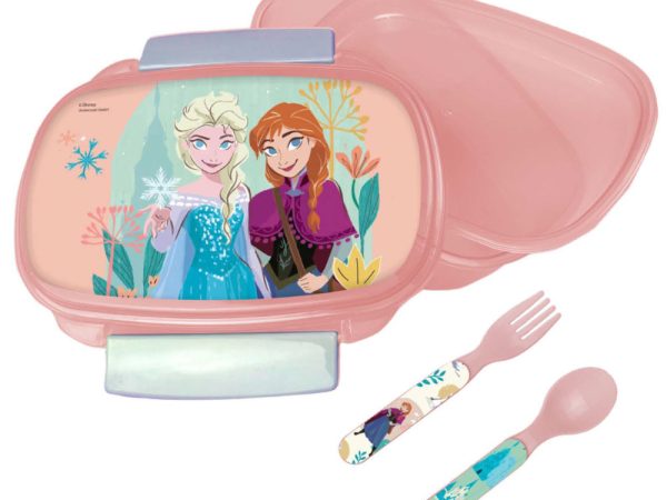 Κουτί σάντουιτς Disney Frozen Together + σετ μαχαιροπήρουνων