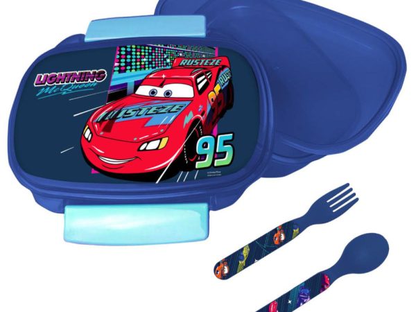 Κουτί σάντουιτς Disney Cars RPM + σετ μαχαιροπήρουνων
