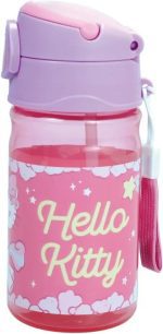 Πλαστικό μπουκάλι Hello Kitty Unicorn με γάντζο 350 ml