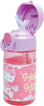 Πλαστικό μπουκάλι Hello Kitty Unicorn με γάντζο 350 ml - Image 2
