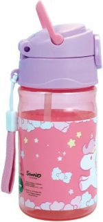 Πλαστικό μπουκάλι Hello Kitty Unicorn με γάντζο 350 ml - Image 3