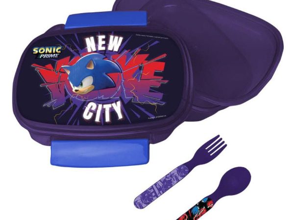 Sonic the Hedgehog Get Me Κουτί σάντουιτς + σετ μαχαιροπίρουνων