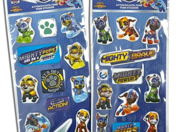 Σετ αυτοκόλλητων με φουσκωτά σφουγγάρια Paw Patrol Knights