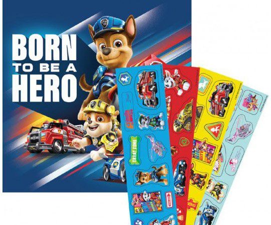 Άλμπουμ με αυτοκόλλητα από την ταινία Paw Patrol με 50 αυτοκόλλητα