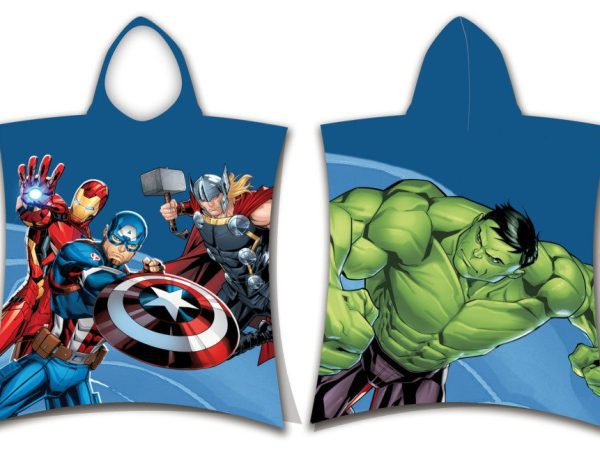 Πόντσο πετσέτας θαλάσσης Avengers Hero 50x115εκ.