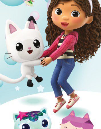 Πετσέτα μπάνιου Gabby's Dollhouse, πετσέτα θαλάσσης 70x140εκ.