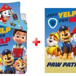 Σετ κλινοσκεπασμάτων και κουβερτών φλις Paw Patrol