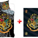 Παπλωματοθήκη Harry Potter Houses και σετ κουβέρτας από πολικό φλις