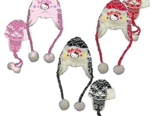 Hello Kitty παιδικό πλεκτό σκουφί 52-54 cm