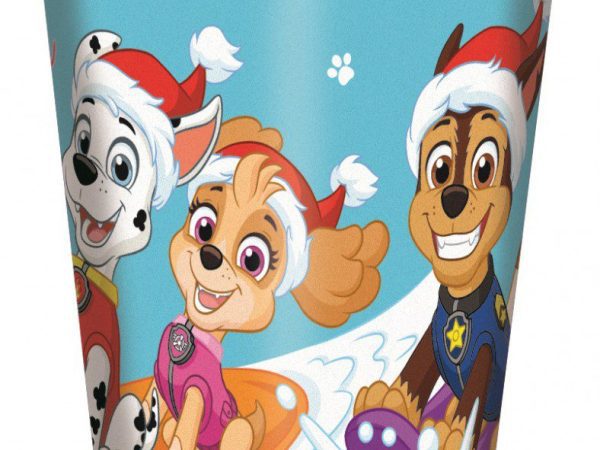Χριστουγεννιάτικο ποτήρι Paw Patrol, πλαστικό 260 ml