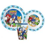 Σετ πιάτων Sonic the Hedgehog, σετ με κύπελλο 260 ml