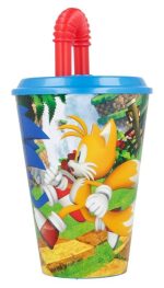 Ποτήρι με καλαμάκι Sonic the Hedgehog Adventure, πλαστικό 430 ml - Image 3