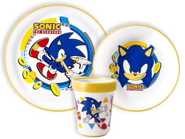 Αντιολισθητικό σετ τραπεζαρίας Sonic the Hedgehog