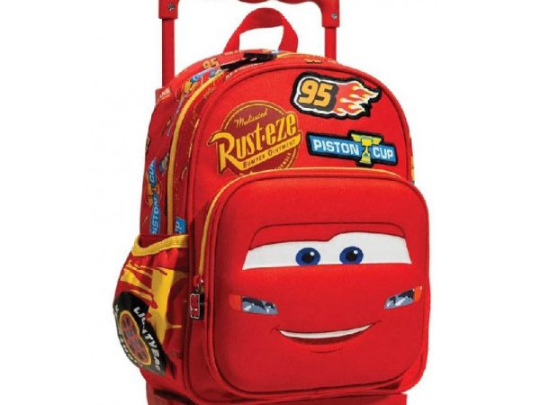Disney Cars Piston Cup κυλιόμενο σακίδιο νηπιαγωγείου, τσάντα 30 cm