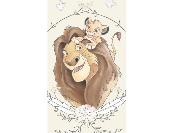 Πετσέτα μπάνιου Disney The Lion King Simba, Πετσέτα θαλάσσης 70x140cm