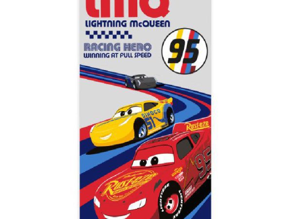 Πετσέτα μπάνιου Disney Cars Full Speed, πετσέτα θαλάσσης 60x120cm