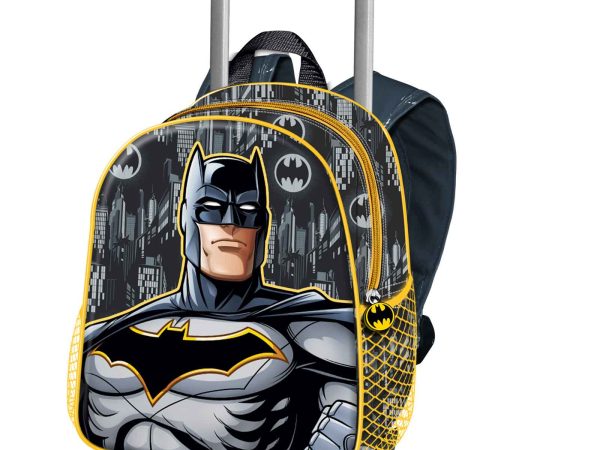 Batman Σχολική Τσάντα νηπιαγωγείου με Τρόλεϊ