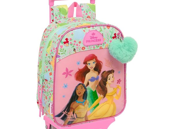 Παιδική Τσάντα Νηπιαγωγείου Princesses "Bloom"- Τρόλεϊ & Σακίδιο 2 σε 1 Safta