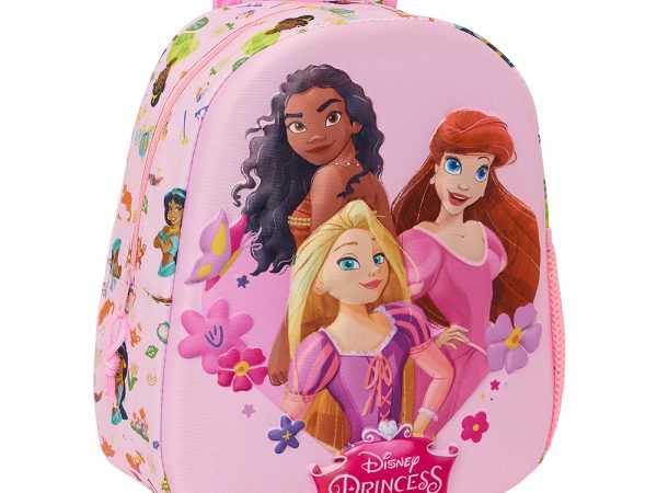 Tσάντα πλάτης παιδικού 3D Πριγκίπισσες της Disney Safta