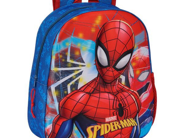Tσάντα πλάτης σχολική 3D Spiderman Safta