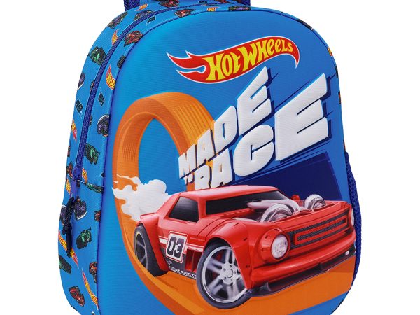 Tσάντα πλάτης παιδικού 3D Hot Wheels Safta