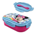 Disney Minnie Rainbows Sandwich Box + Σετ Μαχαιροπίρουνα
