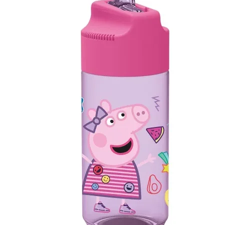 Peppa Pig Hydro Πλαστικό Παγούρι με Καλαμάκι