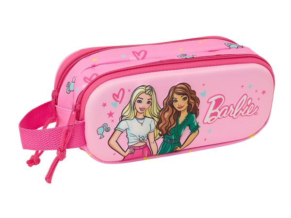 Διπλή κασετίνα 3D Barbie Safta