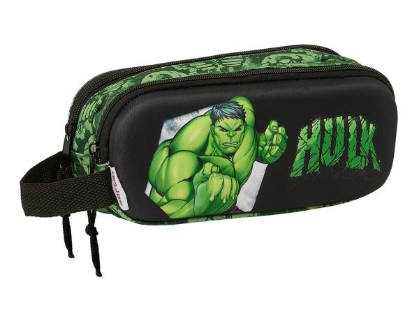 Διπλή κασετίνα 3D Hulk Safta