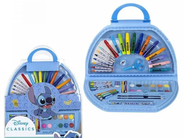 Σετ Βαλιτσάκι Χρωματισμού-Ζωγραφικής 50 τεμαχίων DISNEY Lilo & Stitch