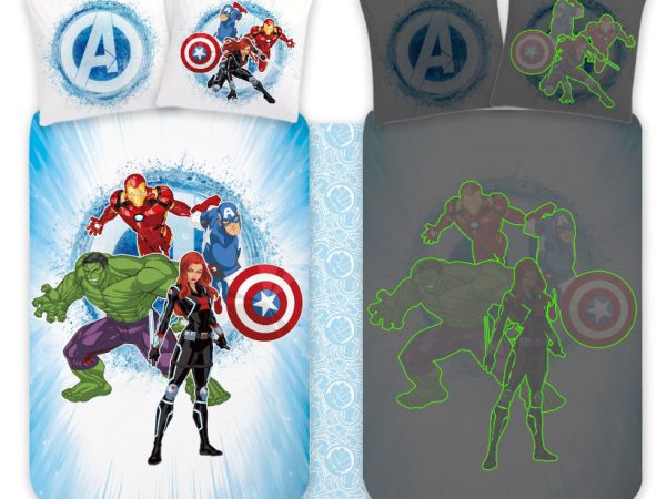 Avengers – Glow in the Dark Παιδικό Σετ κούνιας μαξιλαροθήκη & παπλωματοθήκη