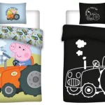 Peppa Pig Glow-in-the-dark Παιδικό Σετ ΚΟΥΝΙΑΣ Μαξιλαροθήκη & Παπλωματοθήκη